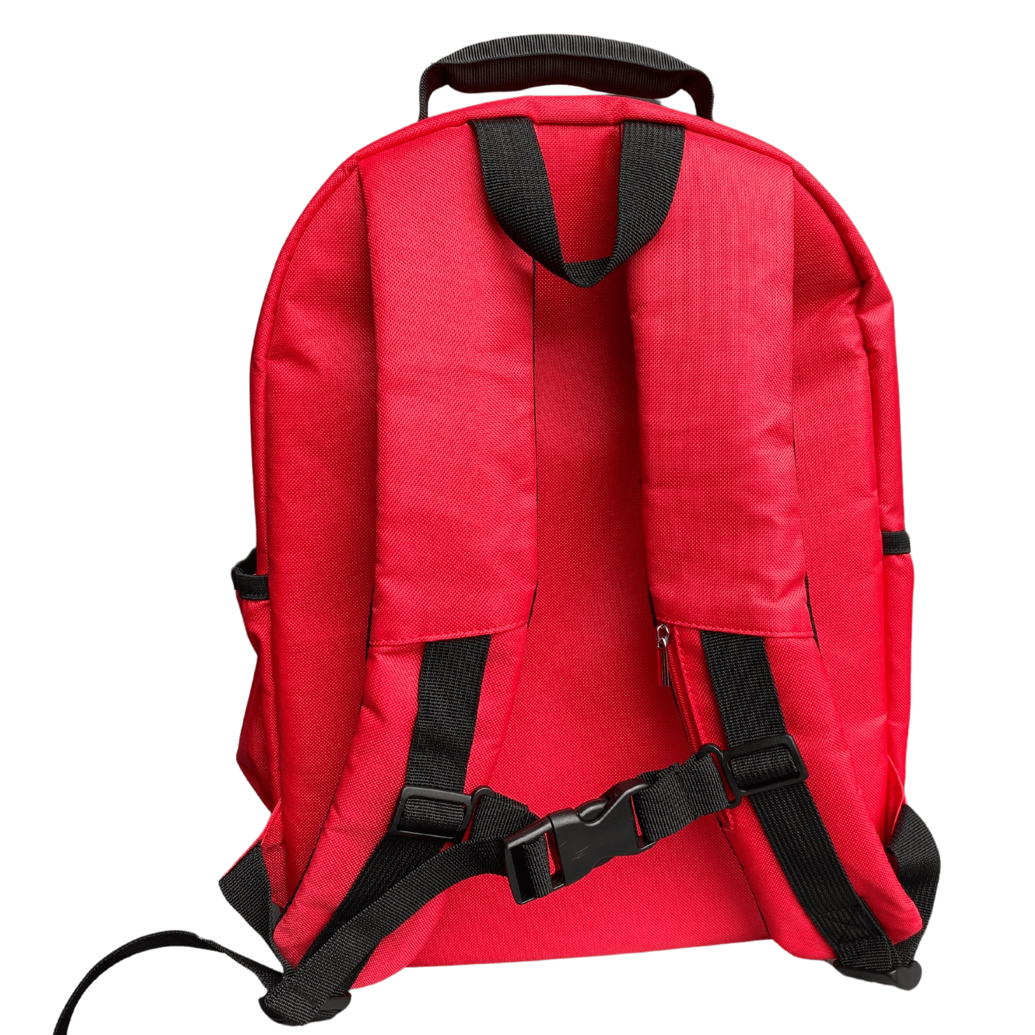 Back of backpack with chest clip jude&moo Fire Truck Backpack