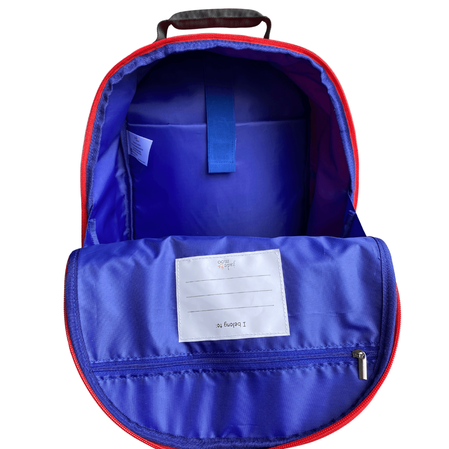 Opened jude&moo Kids Fire Truck Backpack