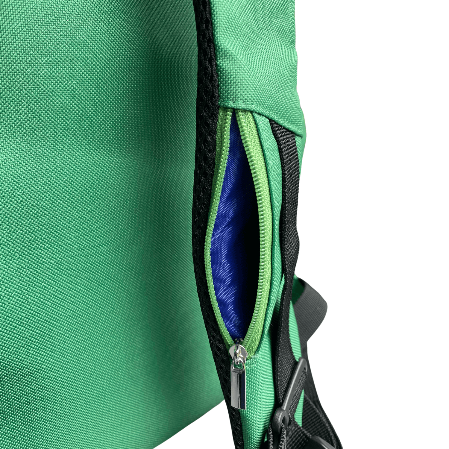 Shoulder strap pocket of farm Green tractor jude&moo backpack for boys and girls